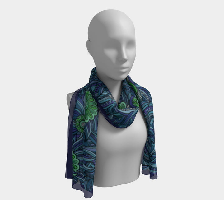 Long Scarf - Winter Garden Of Eden