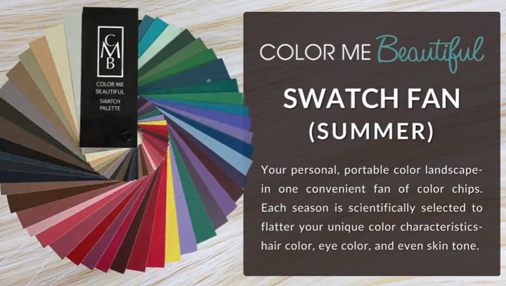 Summer Swatch Palette | Personalized Color Guide for Selecting Clothing, Makeup and Accessories
