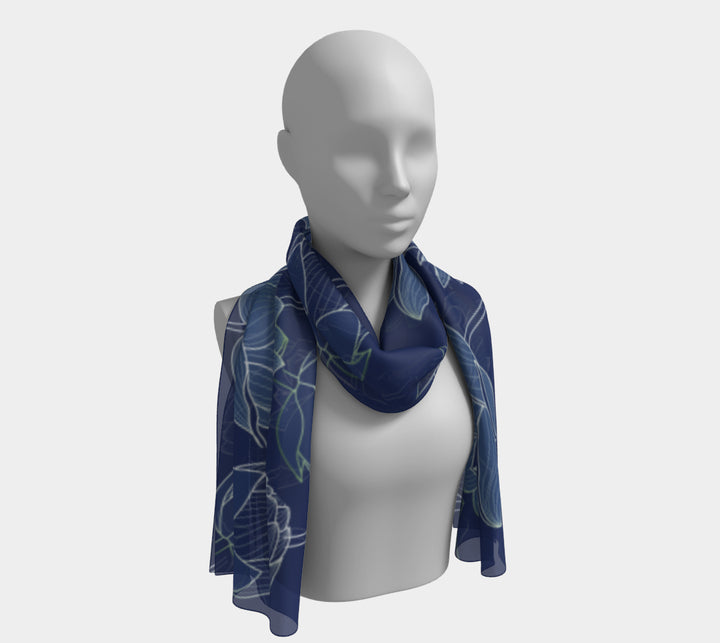 Long Scarf - Summer Lotus