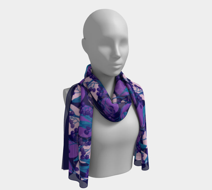 Long Scarf - Winter Berries Jubilee