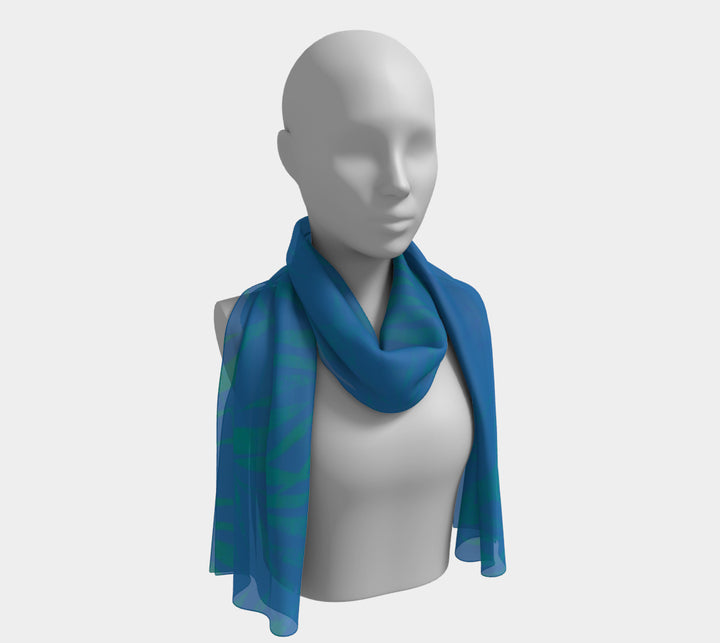 Long Scarf - Spring Raw Silk