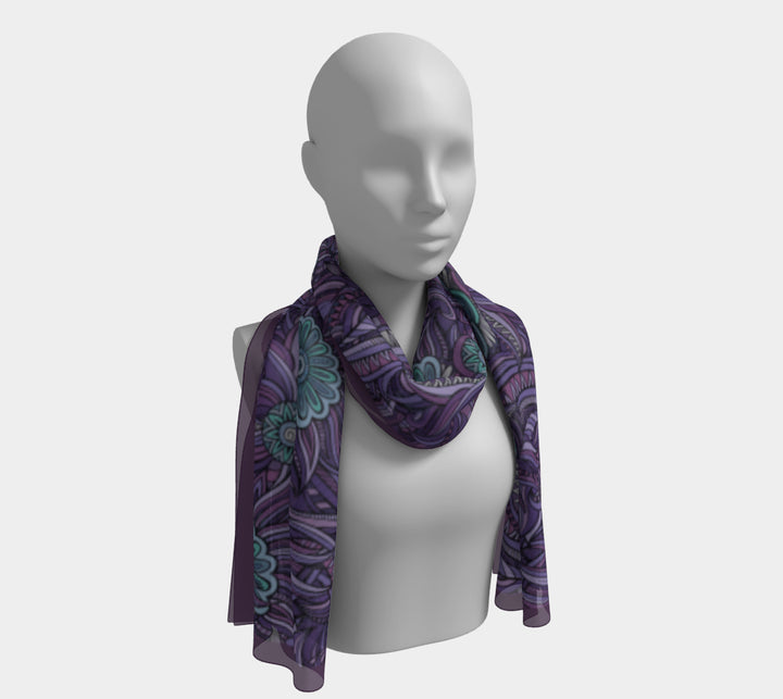 Long Scarf - Summer Garden Of Eden
