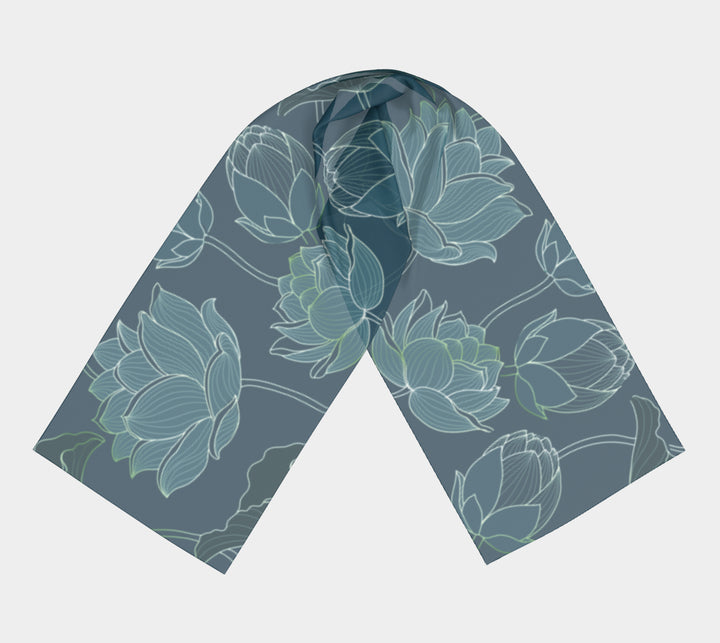 Long Scarf - Summer Lotus 2