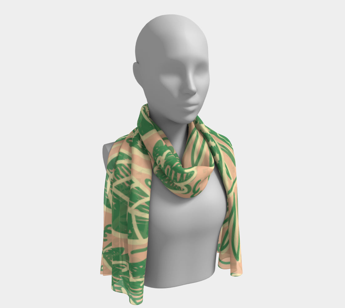Long Scarf - Spring Graffiti Scarf