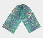 Long Scarf - Monet Garden Cascades (summer)
