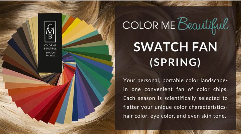 Spring Swatch Palette | Personalized Color Guide for Selecting Clothing, Makeup and Accessories