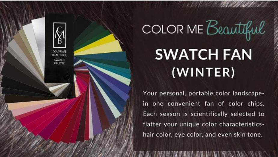 Winter Swatch Palette | Personalized Color Guide for Selecting Clothing, Makeup and Accessories