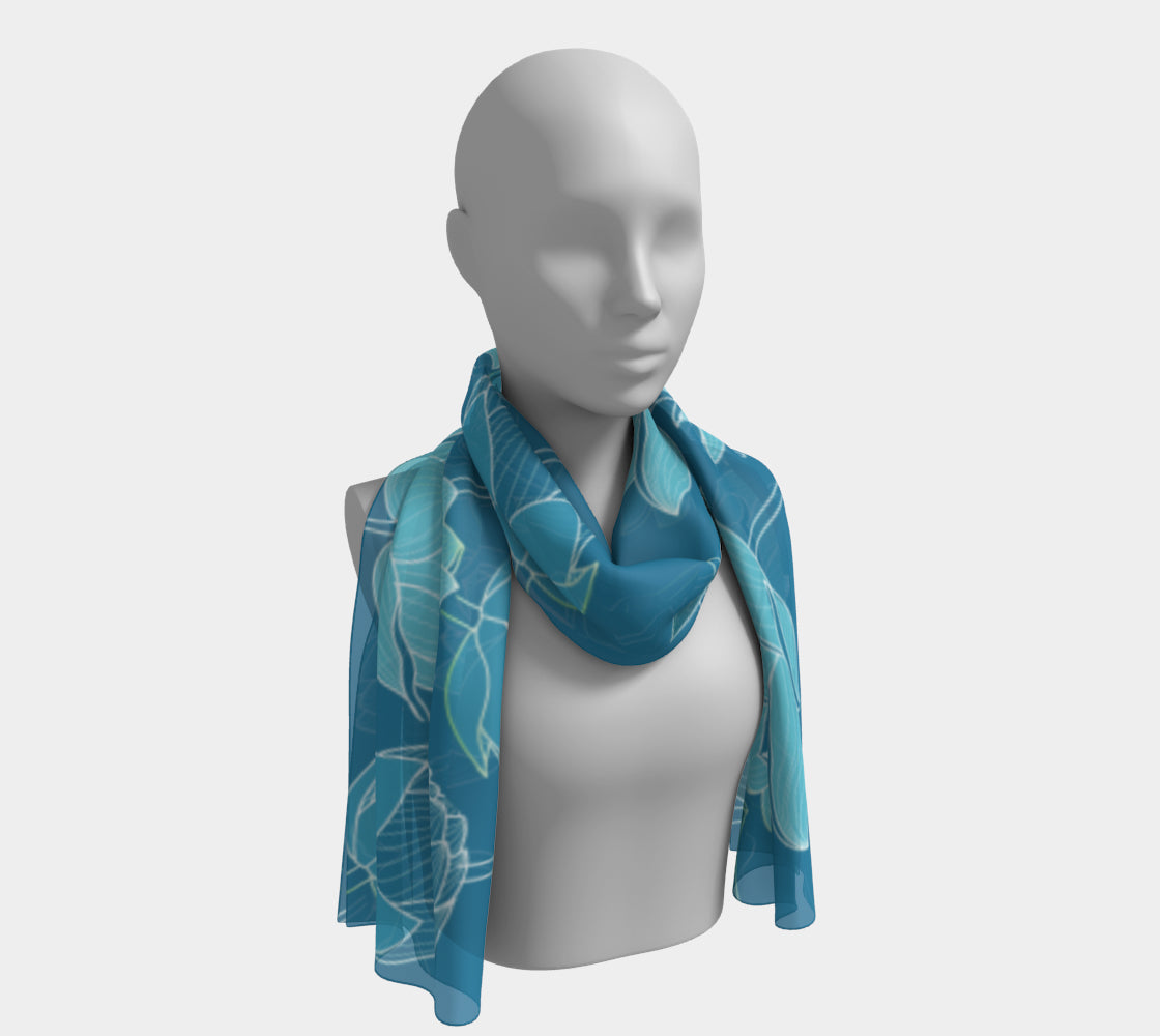 Long Scarf - Spring Lotus