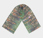 Long Scarf - Monet Garden Cascades (autumn)