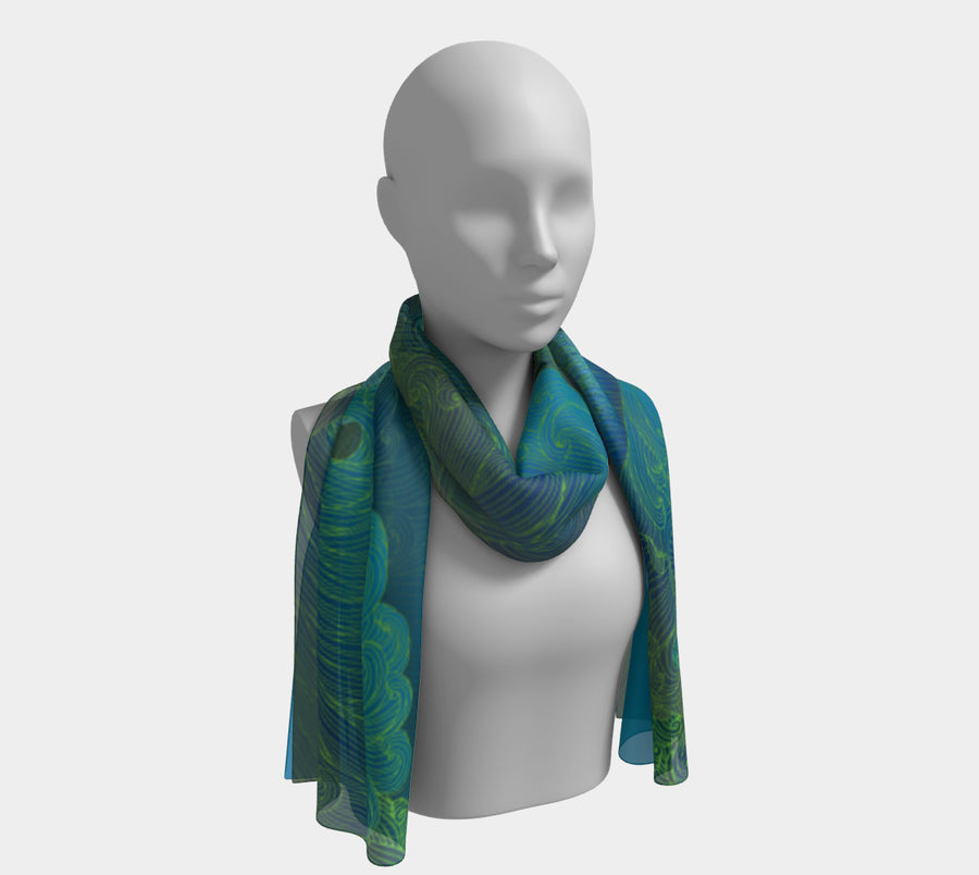 Long Scarf - Spring Wave