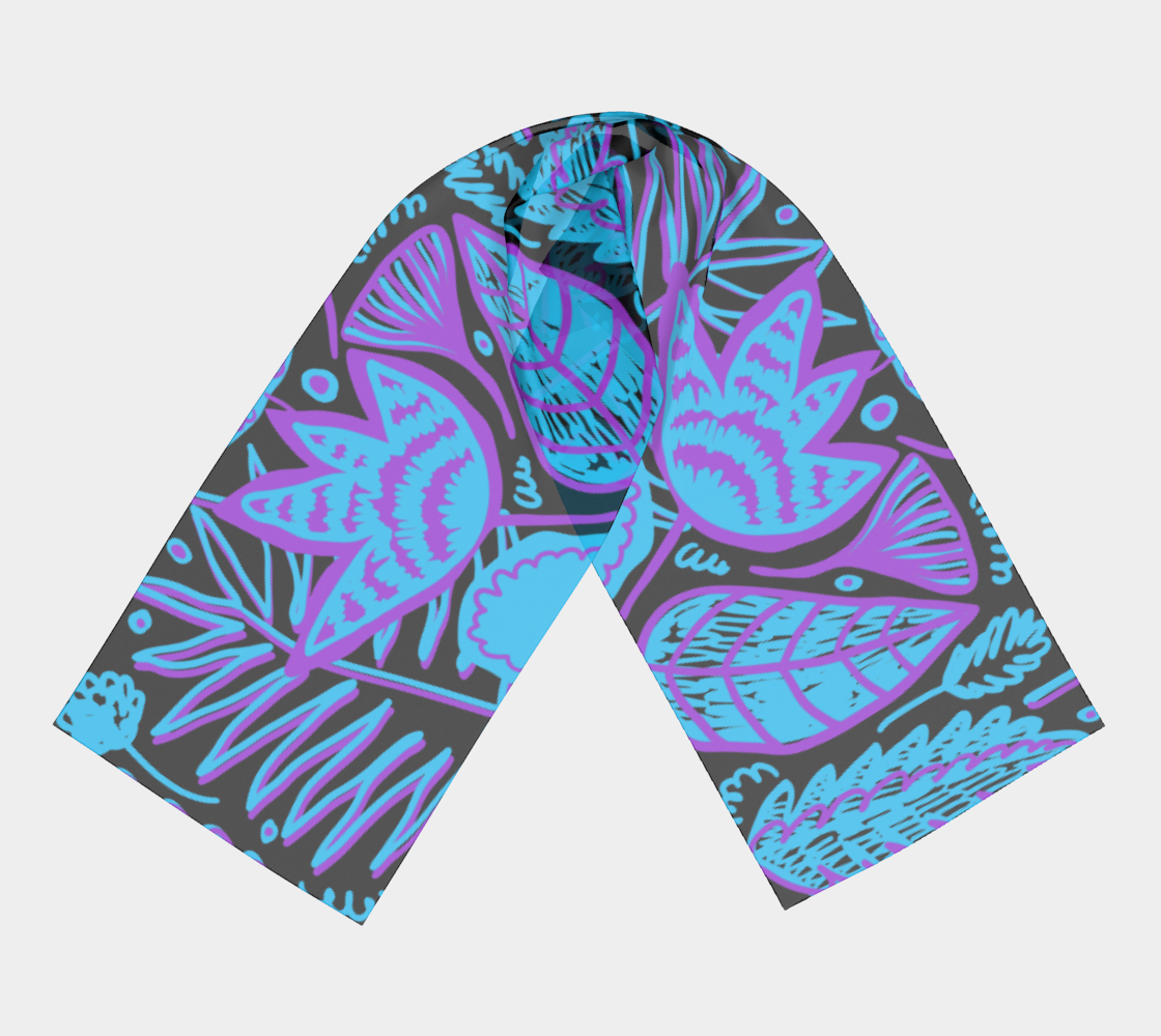 Long Scarf - Winter Graffiti Scarf