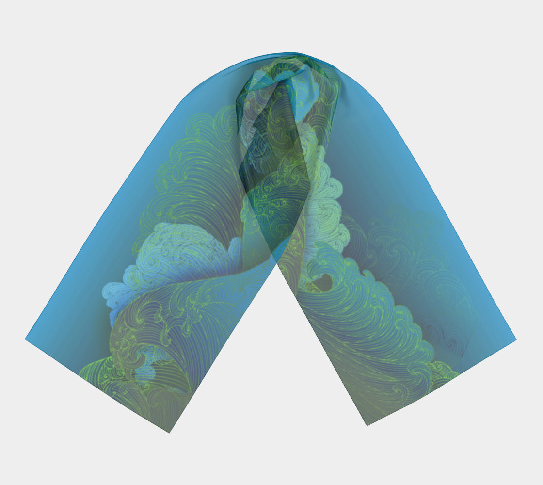 Long Scarf - Spring Wave